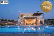 Drapanos Kreta, Drapanos, exklusive freistehende Steinvilla - unverbautem Panoramablick Haus kaufen